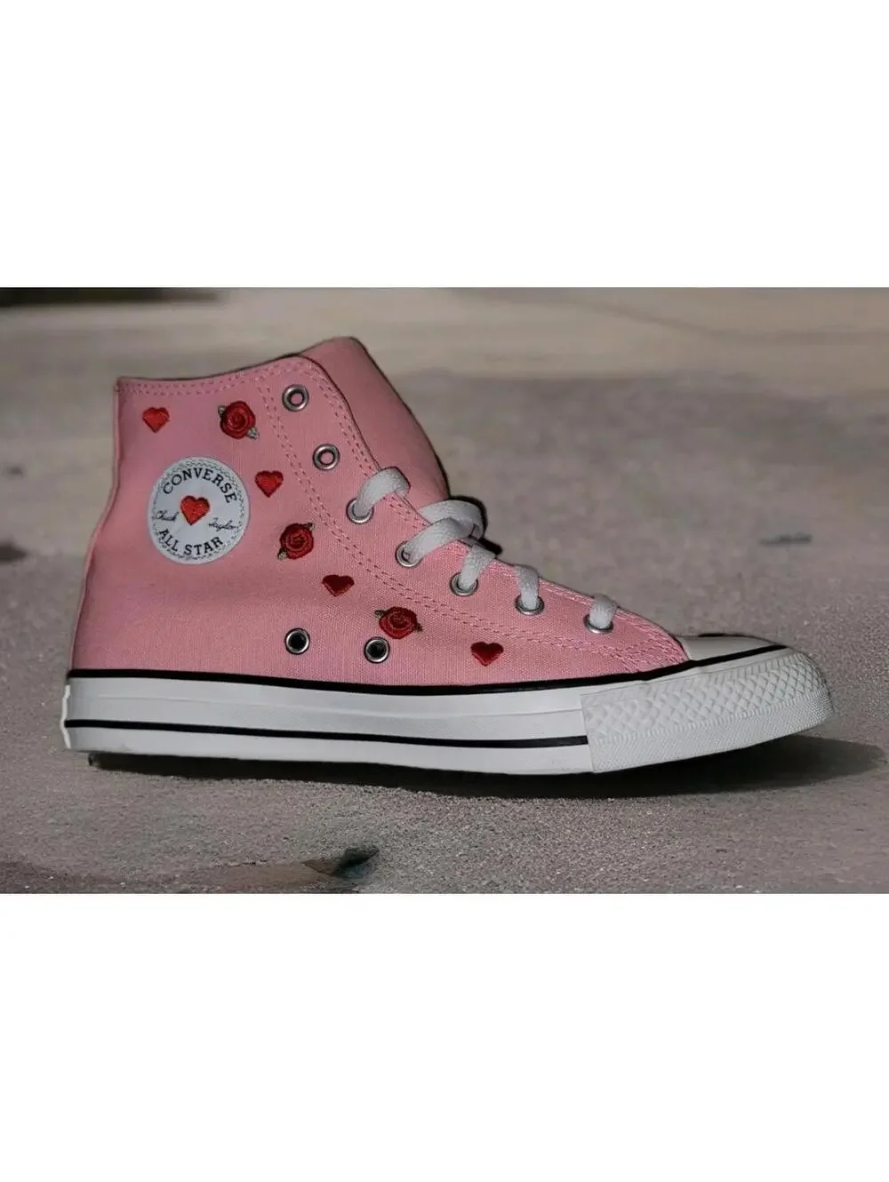 Converse Chuck Taylor All Star Hi Rose And Hearts Size 6